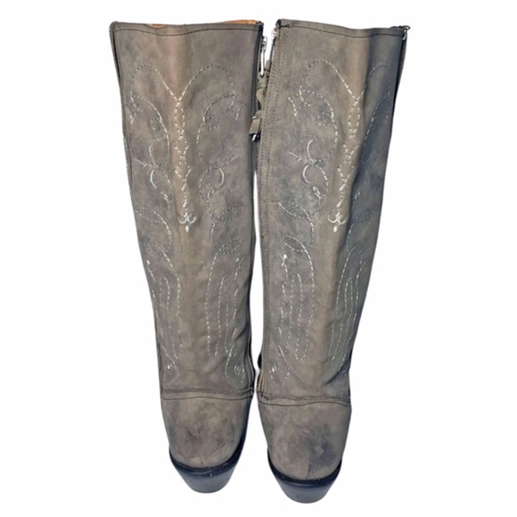 Charlie 1 Horse Gray Mesquite Cowgirl Boots Sz 9.5 - Picture 7 of 9